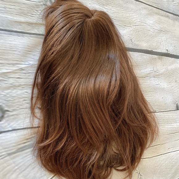 Full Head Front Layered Hair Wig - Golden Brown - Picture 4 of 5
